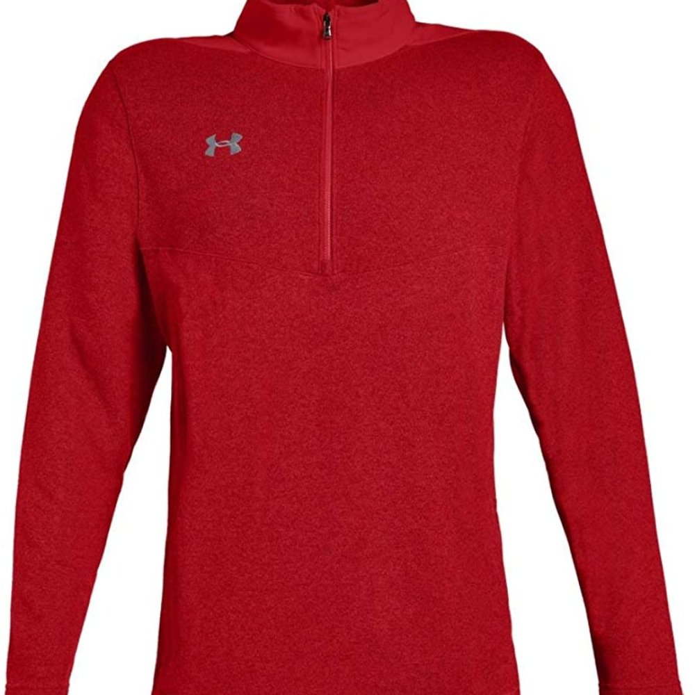 Under Armour Men's UA Peak Performance Fleece 1/4 Zip-Red